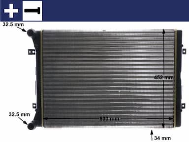 Radiators, Motora dzesēšanas sistēma MAHLE CR 2038 000S 1