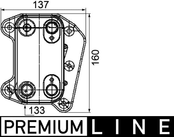 Eļļas radiators, Motoreļļa MAHLE CLC 104 000P 1