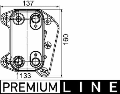 Eļļas radiators, Motoreļļa MAHLE CLC 104 000P 1