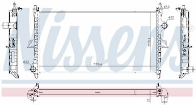 Radiators, Motora dzesēšanas sistēma NISSENS 636019 5