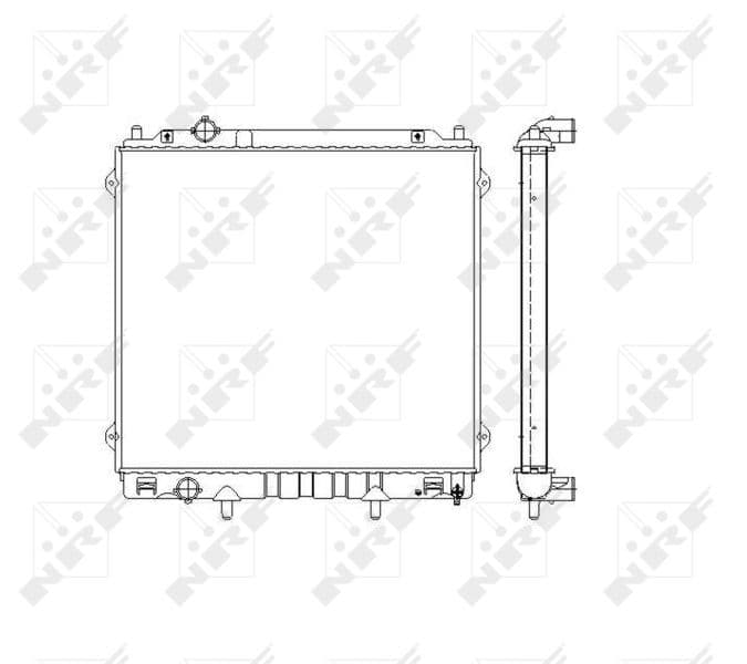 Radiators, Motora dzesēšanas sistēma NRF 53480 1