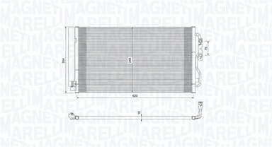 Kondensators, Gaisa kond. sistēma MAGNETI MARELLI 350203751000 2