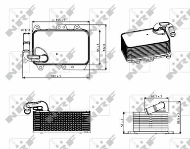 Eļļas radiators, Motoreļļa NRF 31272 5