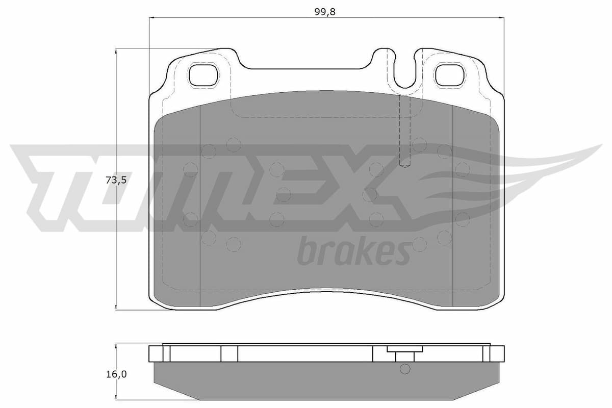 Bremžu uzliku kompl., Disku bremzes TOMEX Brakes TX 12-711 1