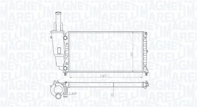 Radiators, Motora dzesēšanas sistēma MAGNETI MARELLI 350213114000 1