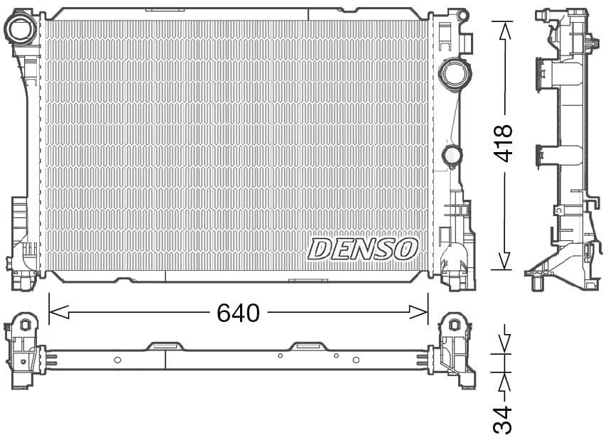 Radiators, Motora dzesēšanas sistēma DENSO DRM17049 1