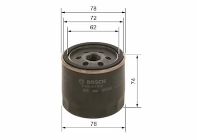 Eļļas filtrs BOSCH F 026 407 078 5