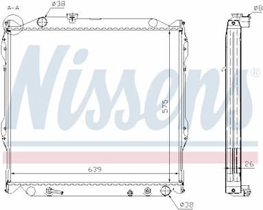 Radiators, Motora dzesēšanas sistēma NISSENS 64637A 6