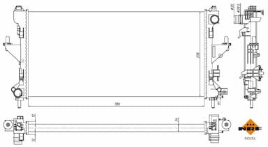 Radiators, Motora dzesēšanas sistēma NRF 54202A 1