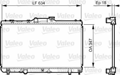 Radiators, Motora dzesēšanas sistēma VALEO 731441 1