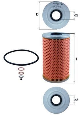 Eļļas filtrs KNECHT OX 96D 1