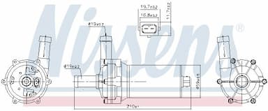 Papildu ūdens sūknis (dzesēšanas ūdens cirkulācija) NISSENS 831082 6