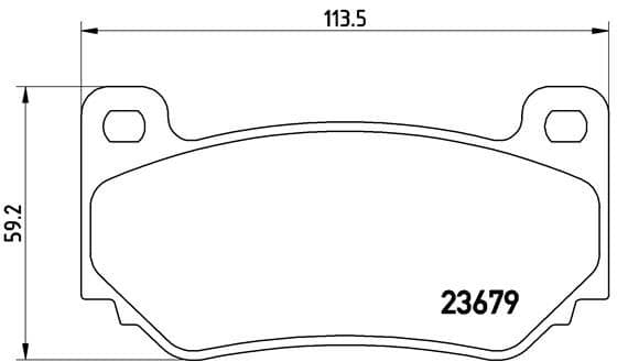 Bremžu uzliku kompl., Disku bremzes BREMBO P 52 018 1