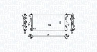 Radiators, Motora dzesēšanas sistēma MAGNETI MARELLI 350213126900 1