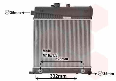 Radiators, Motora dzesēšanas sistēma VAN WEZEL 30002150 1