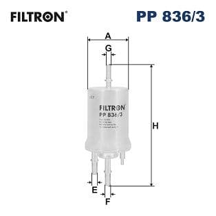 Degvielas filtrs FILTRON PP 836/3 1