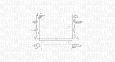 Radiators, Motora dzesēšanas sistēma MAGNETI MARELLI 350213192400 2