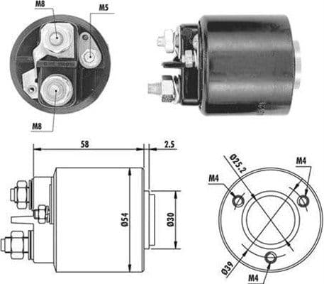 Ievilcējrelejs, Starteris MAGNETI MARELLI 940113050059 1