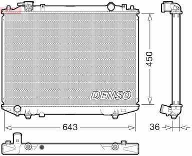 Radiators, Motora dzesēšanas sistēma DENSO DRM44047 1