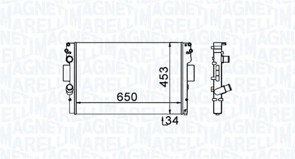 Radiators, Motora dzesēšanas sistēma MAGNETI MARELLI 350213154000 1