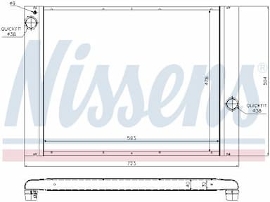 Radiators, Motora dzesēšanas sistēma NISSENS 60764 2