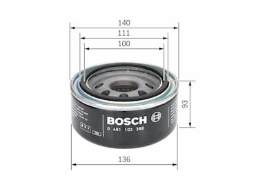 Eļļas filtrs BOSCH 0 451 103 368 5