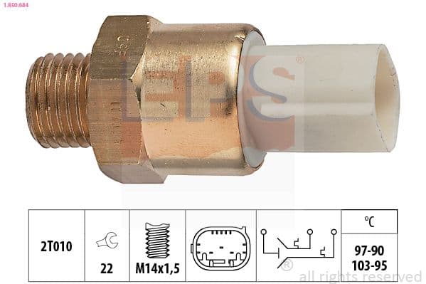 Termoslēdzis, Radiatora ventilators EPS 1.850.684 1