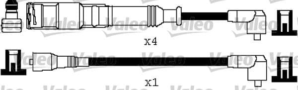 Augstsprieguma vadu komplekts VALEO 346217 1