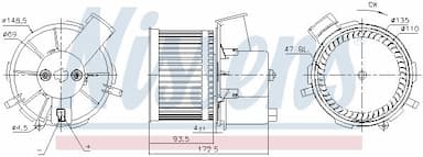 Salona ventilators NISSENS 87405 5