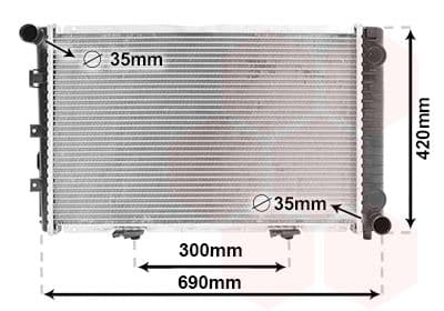 Radiators, Motora dzesēšanas sistēma VAN WEZEL 30002211 1