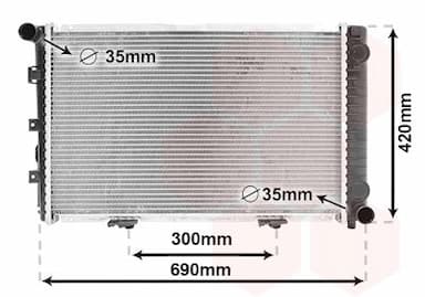 Radiators, Motora dzesēšanas sistēma VAN WEZEL 30002211 1