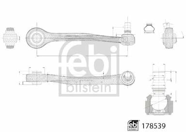 Neatkarīgās balstiekārtas svira, Riteņa piekare FEBI BILSTEIN 178539 2