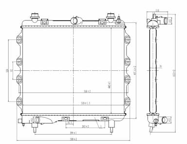 Radiators, Motora dzesēšanas sistēma NRF 59259 1