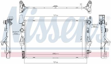 Radiators, Motora dzesēšanas sistēma NISSENS 606022 6