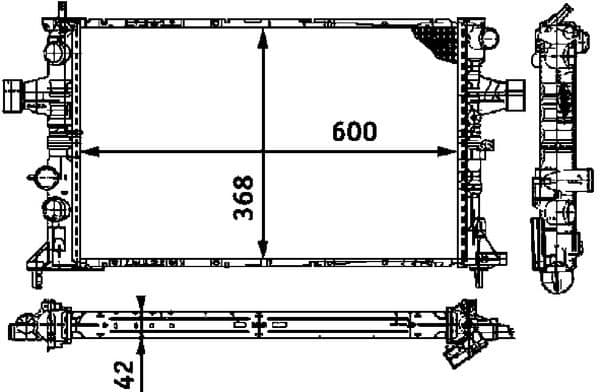 Radiators, Motora dzesēšanas sistēma MAHLE CR 319 000S 1