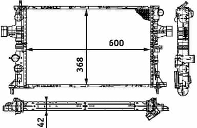 Radiators, Motora dzesēšanas sistēma MAHLE CR 319 000S 1