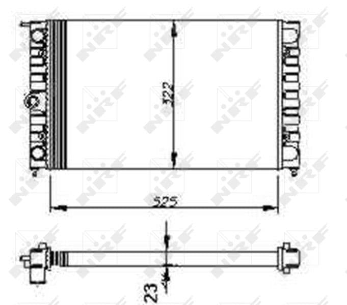 Radiators, Motora dzesēšanas sistēma NRF 54694 1