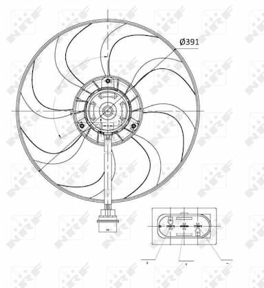 Ventilators, Motora dzesēšanas sistēma NRF 47375 2