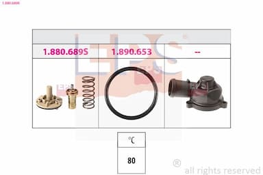 Termostats, Dzesēšanas šķidrums EPS 1.880.689K 1