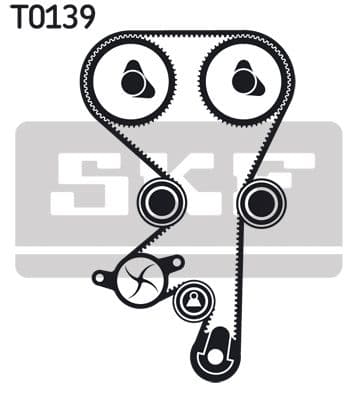 Ūdenssūknis + Zobsiksnas komplekts SKF VKMC 05150-1 2