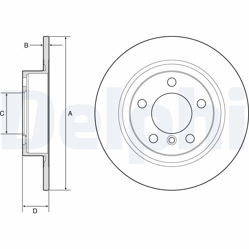 Bremžu diski DELPHI BG4916C 1