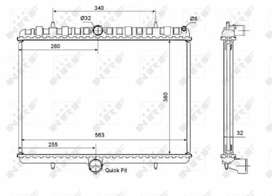 Radiators, Motora dzesēšanas sistēma NRF 53861 4