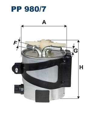 Degvielas filtrs FILTRON PP 980/7 1