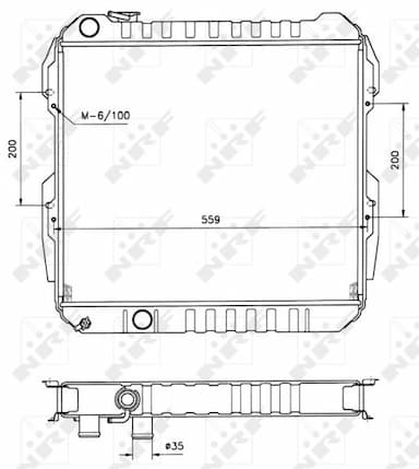 Radiators, Motora dzesēšanas sistēma NRF 506724 5