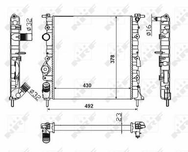 Radiators, Motora dzesēšanas sistēma NRF 58023 5