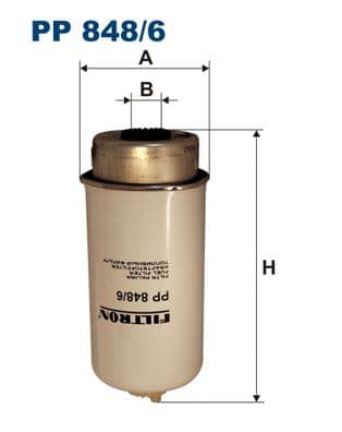 Degvielas filtrs FILTRON PP 848/6 1