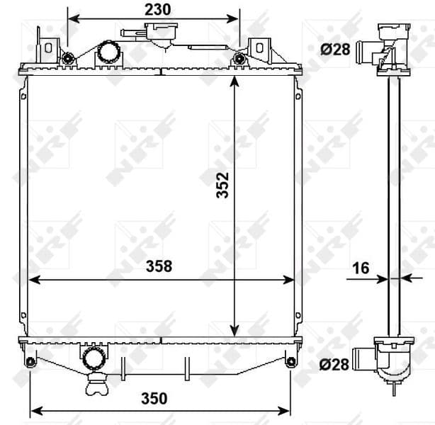 Radiators, Motora dzesēšanas sistēma NRF 507644 1