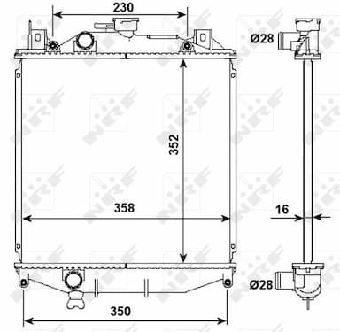 Radiators, Motora dzesēšanas sistēma NRF 507644 1