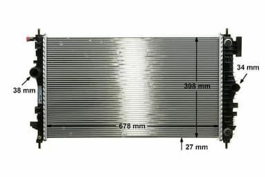 Radiators, Motora dzesēšanas sistēma MAHLE CR 1103 000P 10