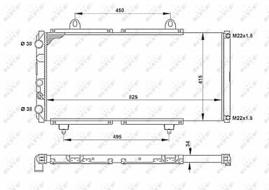 Radiators, Motora dzesēšanas sistēma NRF 52152 4